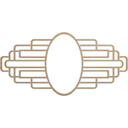Ekena Millwork Elizabeth Wood Fretwork Pierced Ceiling Medallion, Birch, 20"W x 10"H x 5 1/2"IW x 9 1/2"IH x 1/4"T CMWP20X10X0250EBBI